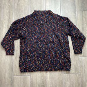 Jacque & KoKo Vintage 18 / 20 Womens Oversized Multicolor Mohair Acrylic Sweater